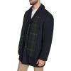 DOCKERS mens The Henry Wool Blend Top Coat(Navy With Scarf)