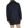 DOCKERS mens The Henry Wool Blend Top Coat(Navy With Scarf)