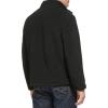 DOCKERS mens Zip Front Sherpa Fleece Jacket With Chest Pocket(Black)