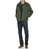 DOCKERS mens Zip Front Sherpa Fleece Jacket With Chest Pocket(Dark Olive)