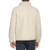 DOCKERS mens Zip Front Sherpa Fleece Jacket With Chest Pocket(Khaki)