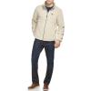 DOCKERS mens Zip Front Sherpa Fleece Jacket With Chest Pocket(Khaki)