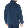 DOCKERS mens Zip Front Sherpa Fleece Jacket With Chest Pocket(Ocean Blue)