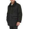 Dockers Men’s Faux Shearling Walking Coat, Black