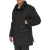 Dockers Men’s Faux Shearling Walking Coat, Black
