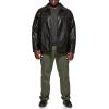 Dockers Men’s James Faux Leather Jacket (Regular, Big & Tall Sizes)(Black W. Chest Zip)