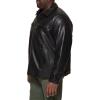 Dockers Men’s James Faux Leather Jacket (Regular, Big & Tall Sizes)(Black W. Chest Zip)