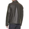 Dockers Men’s James Faux Leather Jacket (Regular, Big & Tall Sizes)(Dark Brown W. Chest Zip)