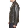 Dockers Men’s James Faux Leather Jacket (Regular, Big & Tall Sizes)(Dark Brown W. Chest Zip)