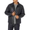 Dockers Men’s James Faux Leather Jacket (Regular, Big & Tall Sizes)(Navy W. Chest Zip)