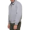 Dockers Men’s Microtwill Golf Bomber Jacket(Grey Filled)