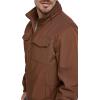 Dockers Mens Quilted Lined Flight Bomber Jacket(Chocolate Brown)
