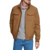 Dockers Mens Quilted Lined Flight Bomber Jacket(Emperador Brown)