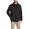 Dockers mens Dwight Soft Shell Bib Jacket(Black)