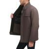 Dockers mens Dwight Soft Shell Bib Jacket(Heather Brown)