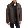 Dockers mens Dwight Soft Shell Bib Jacket(Heather Brown)