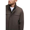 Dockers mens Dwight Soft Shell Bib Jacket(Heather Brown)