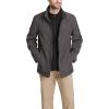 Dockers mens Dwight Soft Shell Bib Jacket(Heather Charcoal)