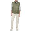 Dockers mens Men’s Box Quilted Puffer Vest(Olive)