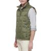 Dockers mens Men’s Box Quilted Puffer Vest(Olive)