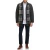 Dockers mens Weston Wool Blend Coat With Scarf (Regular and Big & Tall)(Black/Light Grey Scarf)
