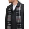 Dockers mens Weston Wool Blend Coat With Scarf (Regular and Big & Tall)(Charcoal)