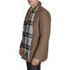 Dockers mens Weston Wool Blend Coat With Scarf (Regular and Big & Tall)(Chocolate/Light Grey Scarf)