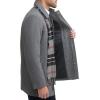 Dockers mens Weston Wool Blend Coat With Scarf (Regular and Big & Tall)(Light Grey)