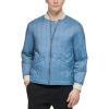 DOCKERS mens Channel Quilted Open Bottom Bomber Jacket(Blue)