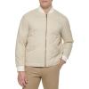 DOCKERS mens Channel Quilted Open Bottom Bomber Jacket(Khaki)