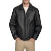 DOCKERS mens James Faux Leather Jacket (Regular, Big & Tall Sizes)(Black)