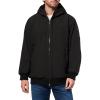 DOCKERS mens Softshell Sherpa Lined Bomber Jacket (Standard and Big & Tall)(Deep Black)
