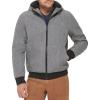 DOCKERS mens Softshell Sherpa Lined Bomber Jacket (Standard and Big & Tall)(Heather Grey)