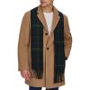 DOCKERS mens The Henry Wool Blend Top Coat(Camel With Scarf)