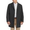 DOCKERS mens The Henry Wool Blend Top Coat(Charcoal With Scarf)