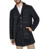 DOCKERS mens The Henry Wool Blend Top Coat(Navy With Scarf)