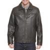 Dockers Men’s James Faux Leather Jacket (Regular, Big & Tall Sizes)(Dark Brown W. Chest Zip)