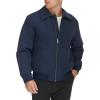 Dockers Men’s Microtwill Golf Bomber Jacket(Navy Filled)