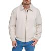 Dockers Men’s Microtwill Golf Bomber Jacket(Sahara Khaki Filled)