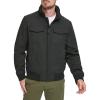 Dockers Mens Quilted Lined Flight Bomber Jacket(Black)