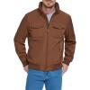Dockers Mens Quilted Lined Flight Bomber Jacket(Chocolate Brown)