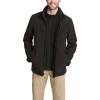 Dockers mens Dwight Soft Shell Bib Jacket(Black)