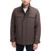 Dockers mens Dwight Soft Shell Bib Jacket(Heather Brown)
