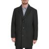 Dockers mens Henry Wool Blend Top Coat (Regular and Big & Tall Sizes)(Black (Without Bib))