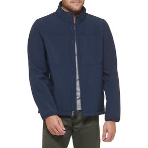DOCKERS Mens Clean Zip-up Softshell Jacket(Midnight)