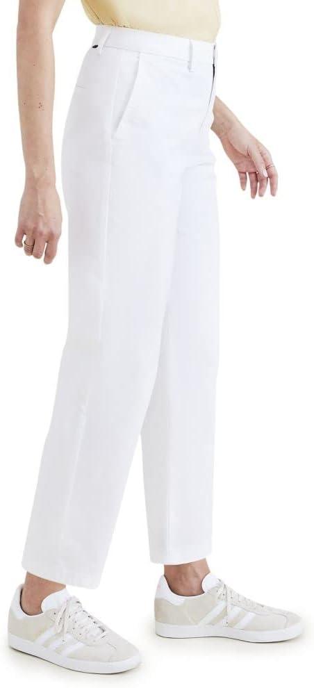 imageDOCKERS Womens Straight Fit High Rise Weekend Chino PantsLucent White