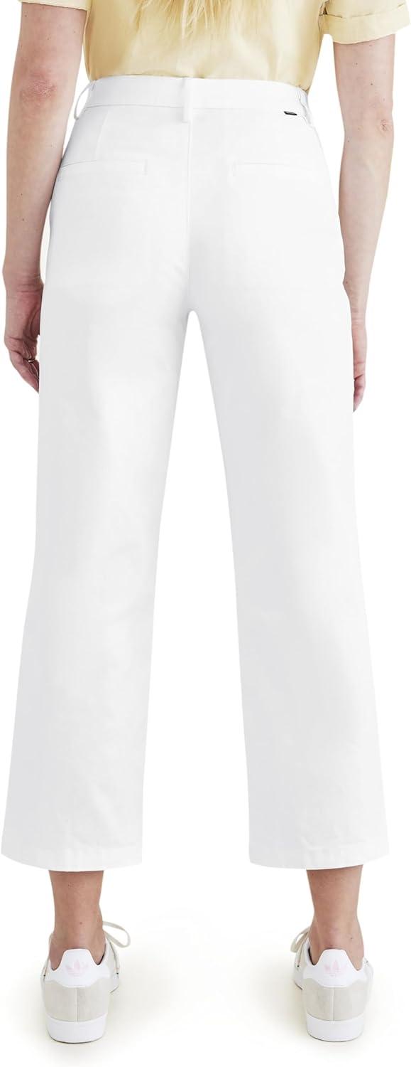 imageDOCKERS Womens Straight Fit High Rise Weekend Chino PantsNew Lucent White
