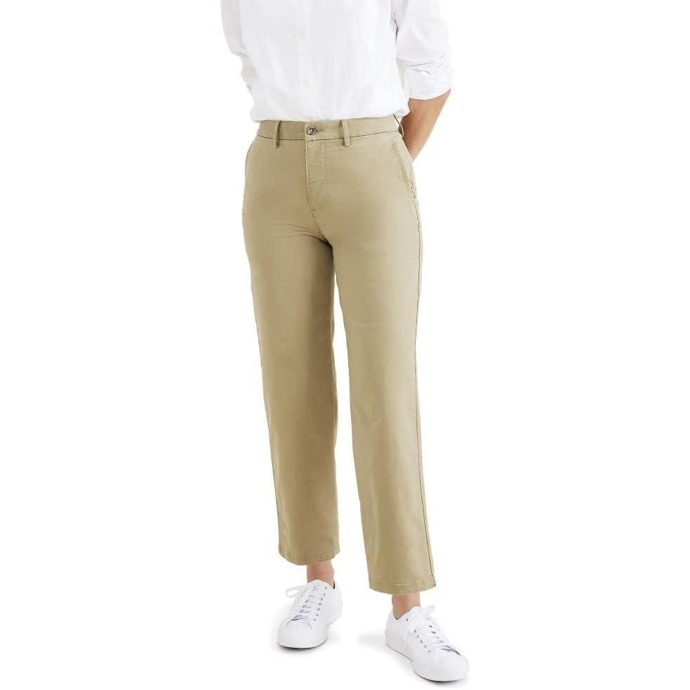 imageDOCKERS Womens Straight Fit High Rise Weekend Chino PantsHarvest Gold