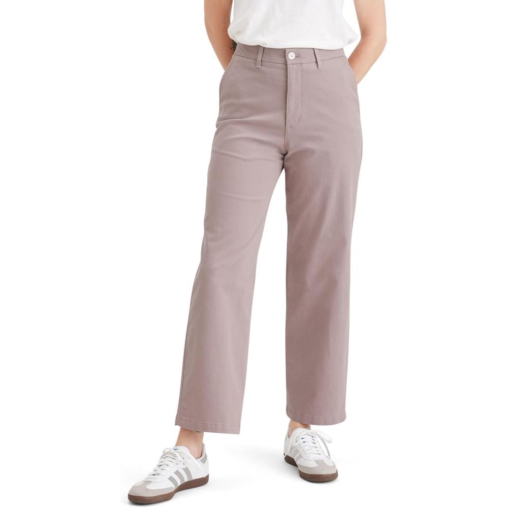 imageDOCKERS Womens Straight Fit High Rise Weekend Chino PantsNew Fawn