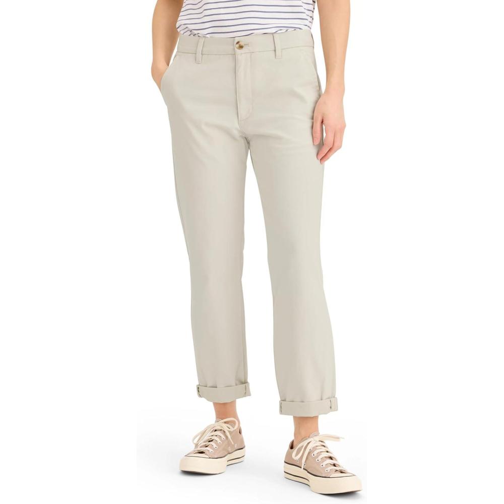 imageDockers Womens Dockers Womens Weekend Chino MidRise SlimSilver Birch